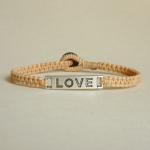 Love Tag In Tan Bracelet -..